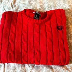 Chaps Red Boys Christmas sweater